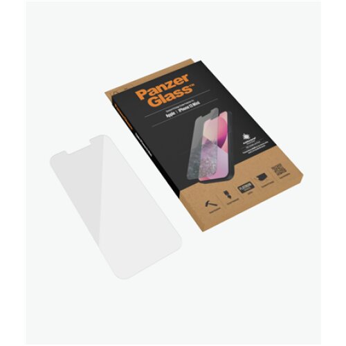PanzerGlass , Clear Screen Protector , Apple , iPhone 13 Mini , Tempered glass , Antibacterial glass; Resistant to scratches and bacteria; Shock absorbing; Easy to install