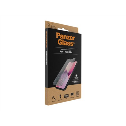 PanzerGlass , Clear Screen Protector , Apple , iPhone 13 Mini , Tempered glass , Antibacterial glass; Resistant to scratches and bacteria; Shock absorbing; Easy to install