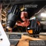 Batavia B.V. , Cordless Heat Gun with Digital LCD Display, Without battery and charger - 18V