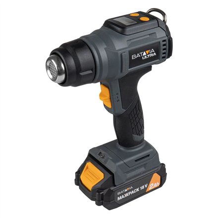 Batavia B.V. , Cordless Heat Gun with Digital LCD Display, Without battery and charger - 18V