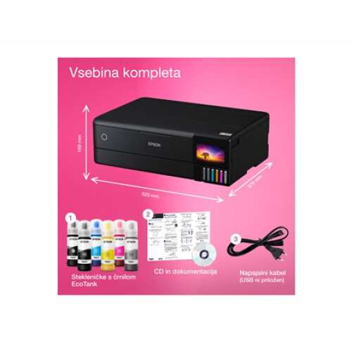 Epson , Multifunctional Printer , EcoTank L8180 , Inkjet , Colour , Inkjet Multifunctional Printer , A3+ , Wi-Fi , Black