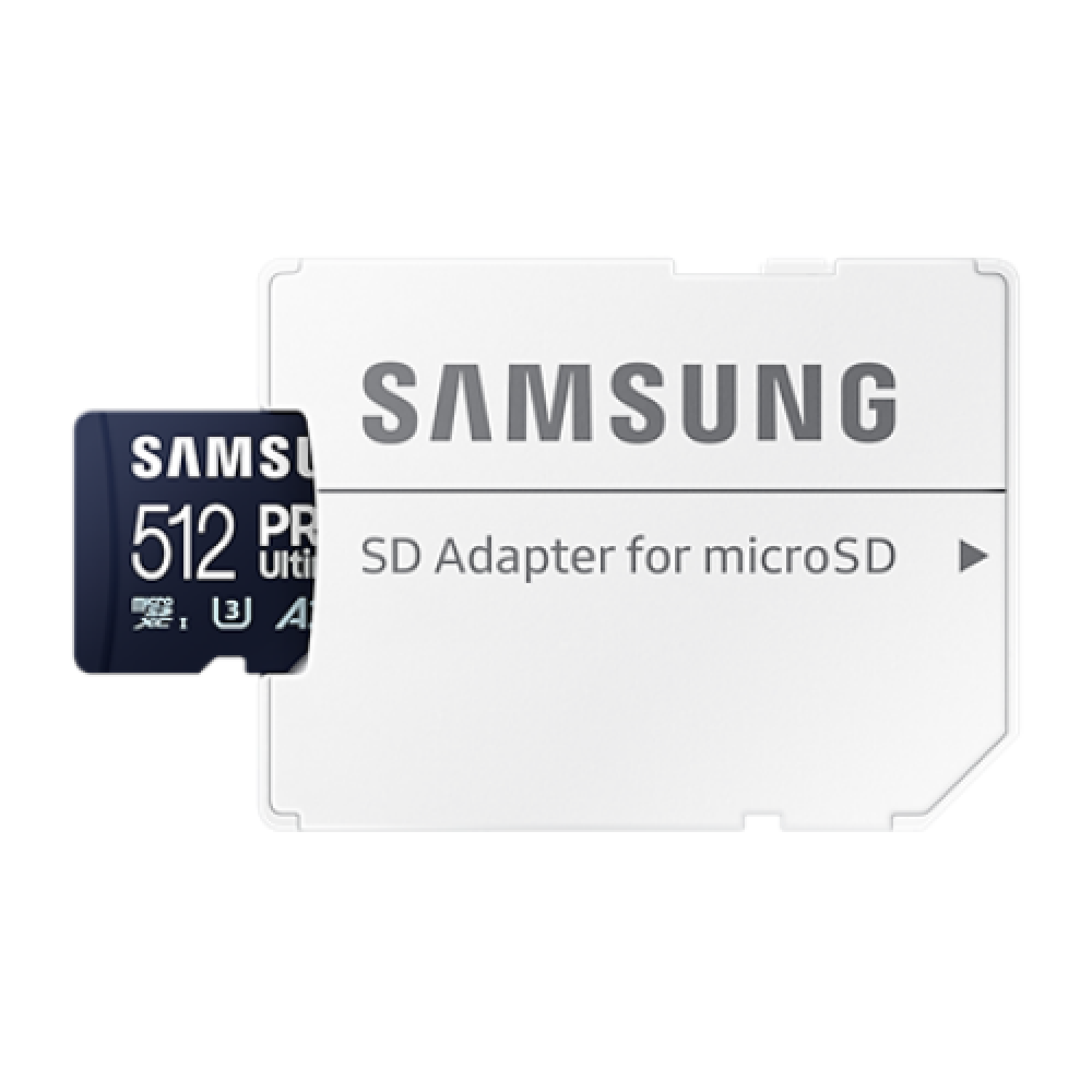 Samsung , MicroSD Card , PRO Ultimate , 512 GB , microSDXC Memory Card , Flash memory class U3, V30, A2 , SD adapter