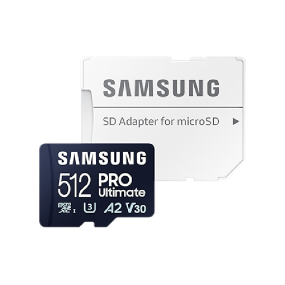 Samsung , MicroSD Card , PRO Ultimate , 512 GB , microSDXC Memory Card , Flash memory class U3, V30, A2 , SD adapter