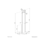 Neomounts Floor stand , FL15-628BL1 , Fixed , Maximum weight (capacity) 3 kg , Black