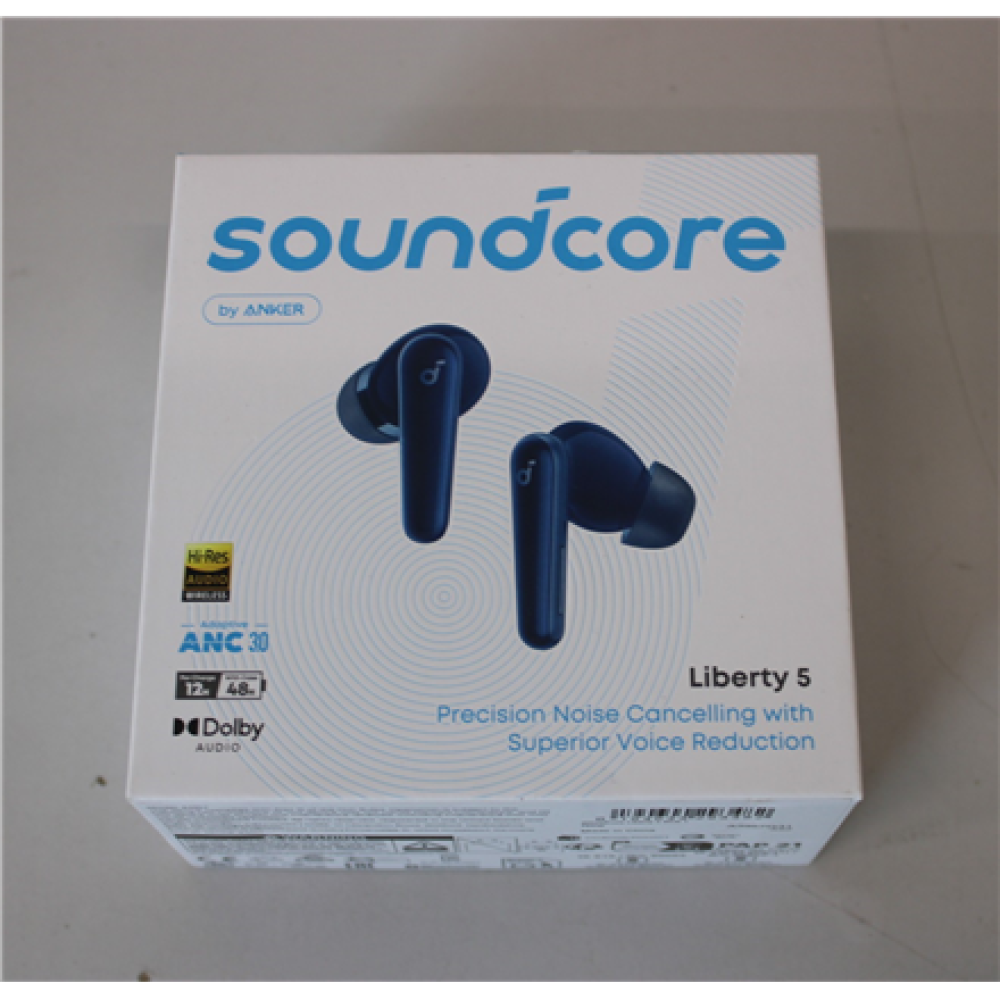 SALE OUT. , Anker Soundcore Earbuds with Dolby Audio , Liberty 5 , Bluetooth , In-Ear , Microphone , Navy blue , Noise canceling , DEMO , Warranty 24 month(s) , Wireless