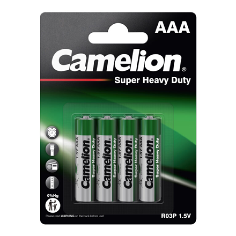 Camelion , R03P-BP4G , AAA/LR03 , Super Heavy Duty , 4 pc(s)