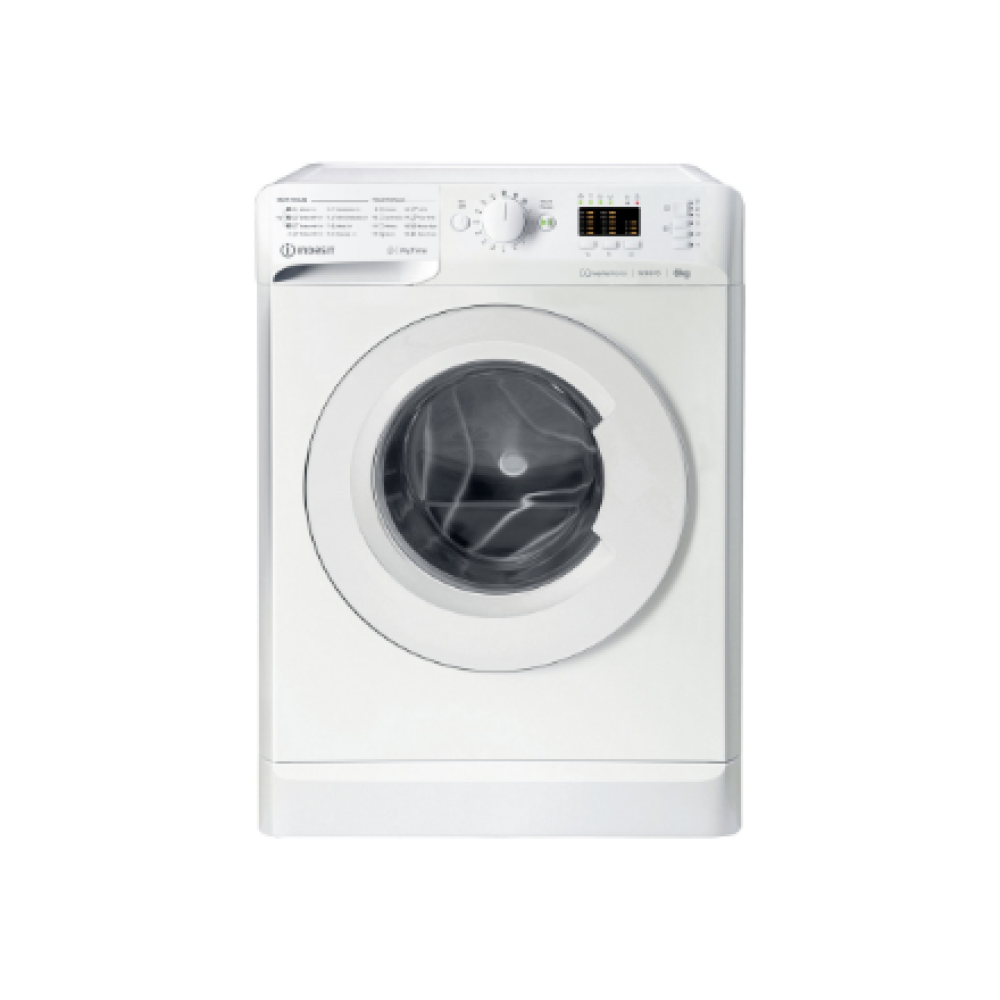INDESIT , Washing Machine , MTWSA 61294 W EE , Energy efficiency class C , Front loading , Washing capacity 6 kg , 1200 RPM , Depth 42.5 cm , Width 59.5 cm , Display , LED , White
