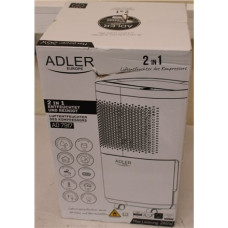 SALE OUT. Adler AD 7917 Air Dehumidifier, 200 W, Free standing, White DAMAGED PACKAGING , SALE OUT. Adler , Air Dehumidifier , AD 7917 , Power 200 W , Suitable for rooms up to 60 m³ , Water tank capacity 2.2 L , White , DAMAGED PACKAGING