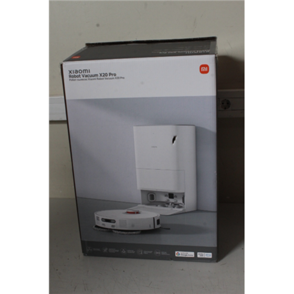 SALE OUT. Xiaomi Robot Vacuum X20 Pro EU , Xiaomi Robot Vacuum , X20 Pro EU , Wet&Dry , 5200 mAh , Dust capacity 2.5 L , 7000 Pa , White , USED, DIRTY, SCRATCHED, DAMAGED PACKAGING