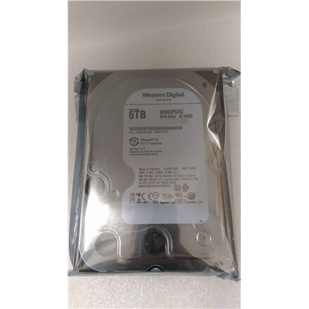 SALE OUT. Western Digital Purple WD63PURZ 6TB 3.5 265MB SATAIII , Western Digital , Hard Drive , Purple WD63PURZ , 5400 RPM , 6000 GB , REFURBISHED