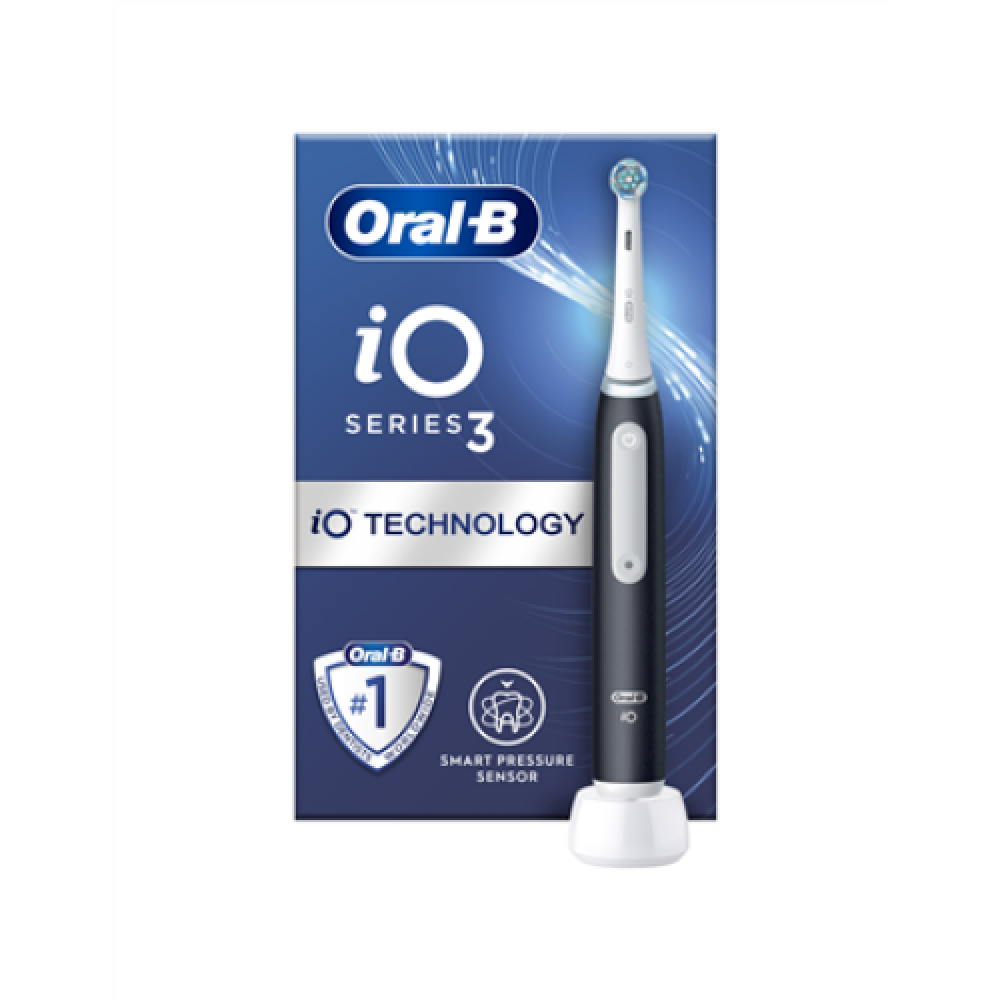 Oral-B , Electric Toothbrush , iO3 Series , Rechargeable , For adults , Number of brush heads included 1 , Number of teeth brushing modes 3 , Matt Black
