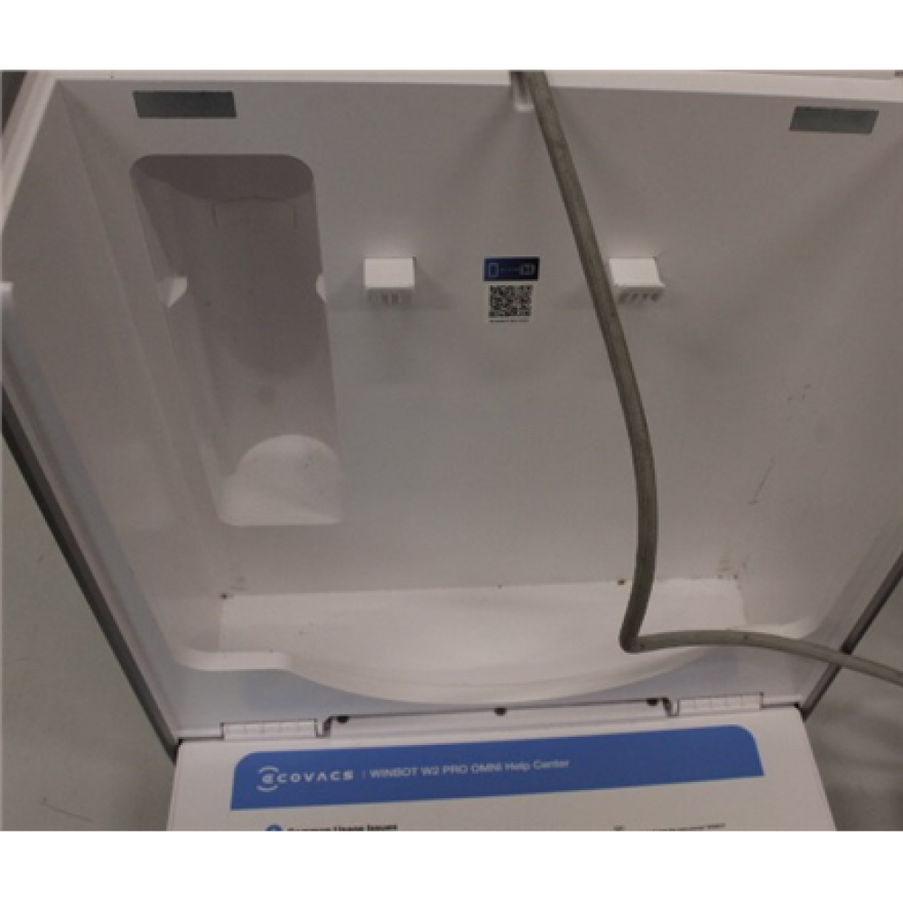 SALE OUT. Ecovacs Window cleaning robot WINBOT W2 PRO OMNI, Auto-Spray, Intelligent steady climbing, Edge cleaning mode, WIN-SLAM 4.0, White , Ecovacs WINBOT W2 PRO OMNI , Corded , 5500 Pa , White , USED, DIRTY