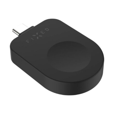 Fixed USB-C Charging Adapter for Apple Watch compatible with Powerstation Uni, Black
