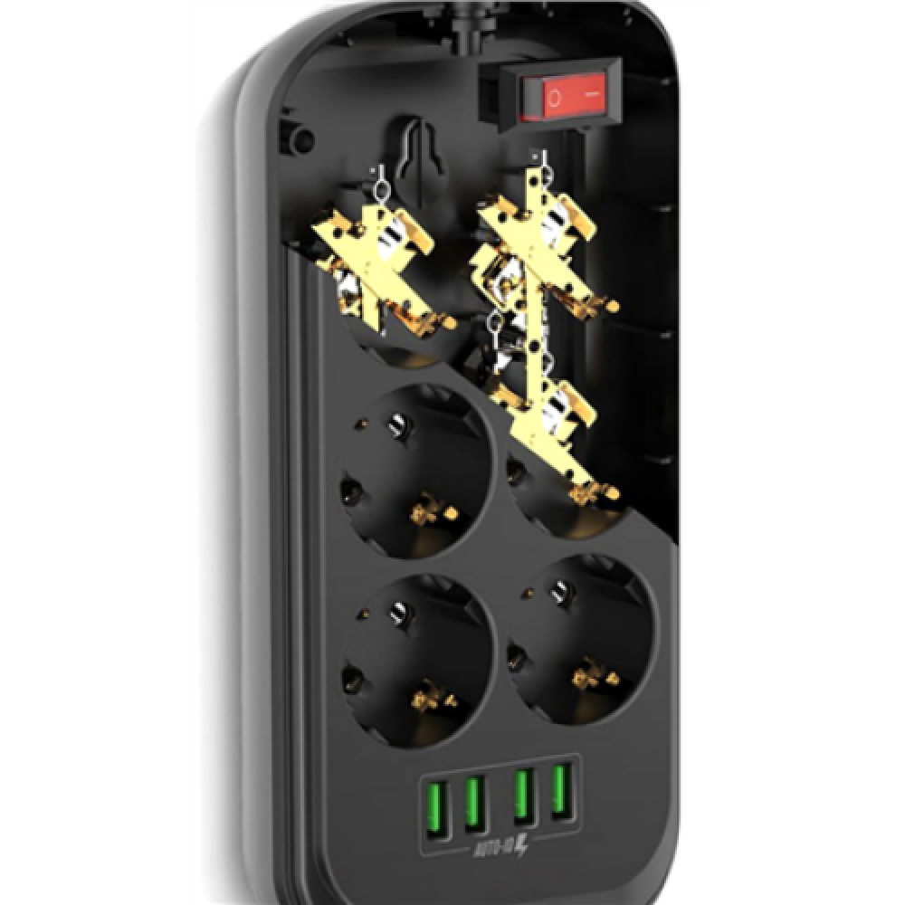 ColorWay , 10 A , Power Socket , CW-CHE64B , 17 W