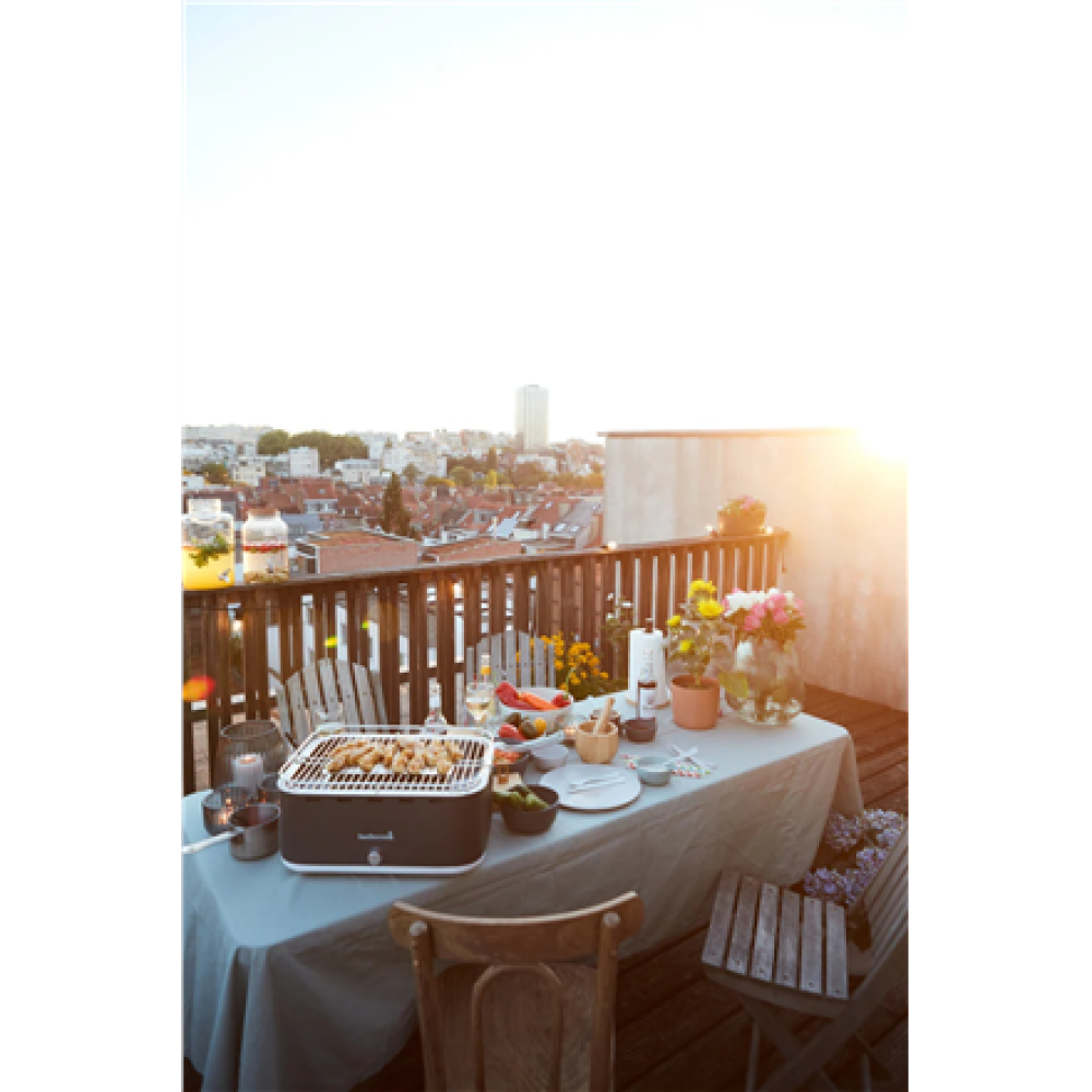 Barbecook Charcoal Table Grill Carlo, 44 x 33 x 21 cm , BC-CHA-1015 , Urban Grey