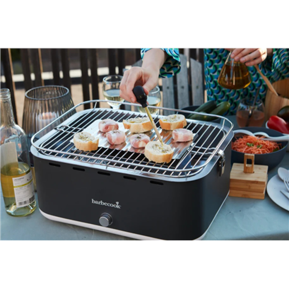Barbecook Charcoal Table Grill Carlo, 44 x 33 x 21 cm , BC-CHA-1015 , Urban Grey
