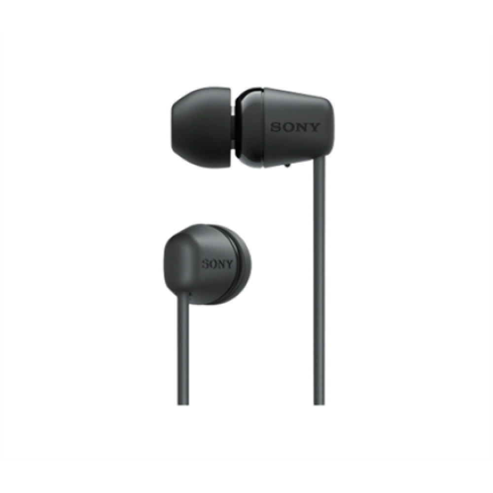 Sony WI-C100 Wireless In-Ear Headphones, Black Sony Wireless In-Ear Headphones WI-C100 Wireless In-ear Microphone Noise canceling Wireless Black