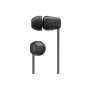 Sony WI-C100 Wireless In-Ear Headphones, Black Sony Wireless In-Ear Headphones WI-C100 Wireless In-ear Microphone Noise canceling Wireless Black