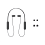 Sony WI-C100 Wireless In-Ear Headphones, Black Sony Wireless In-Ear Headphones WI-C100 Wireless In-ear Microphone Noise canceling Wireless Black