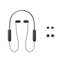 Sony WI-C100 Wireless In-Ear Headphones, Black Sony Wireless In-Ear Headphones WI-C100 Wireless In-ear Microphone Noise canceling Wireless Black
