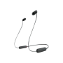 Sony WI-C100 Wireless In-Ear Headphones, Black Sony Wireless In-Ear Headphones WI-C100 Wireless In-ear Microphone Noise canceling Wireless Black