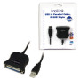 Logilink , USB 2.0 adapter to Paralel (LPT) DB25 , 1,8m , USB-A to LPT DB25