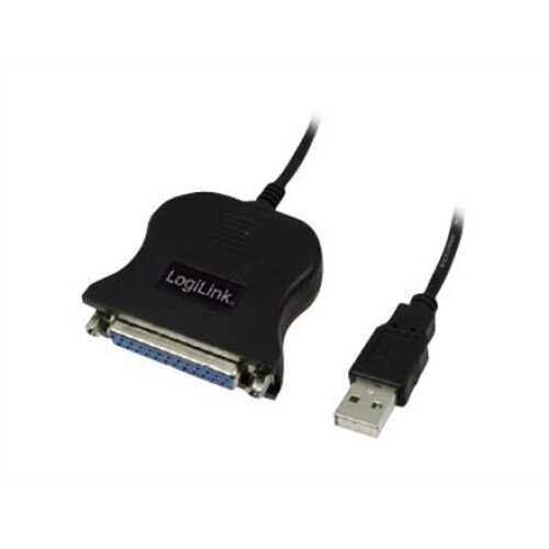 Logilink , USB 2.0 adapter to Paralel (LPT) DB25 , 1,8m , USB-A to LPT DB25