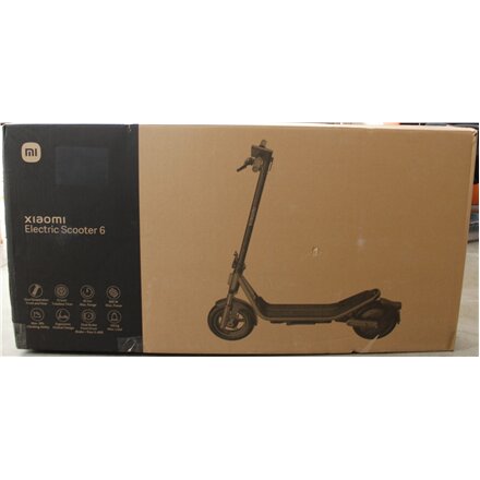SALE OUT. Xiaomi Electric Scooter 6 GL , Xiaomi 24 month(s) , DAMAGED PACKAGING AND PAINT.ITEM IS SCRATCHED, DIRTY