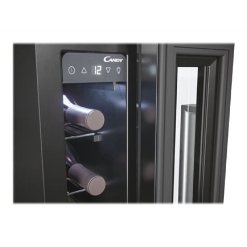 Candy , Wine Cooler , CCVB 15/1 , Energy efficiency class G , Built-in , Bottles capacity 7 , Black