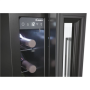 Candy , Wine Cooler , CCVB 15/1 , Energy efficiency class G , Built-in , Bottles capacity 7 , Cooling type , Black