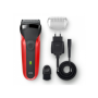 Braun , Series 3 Shaver , 300s , NiMH , Red