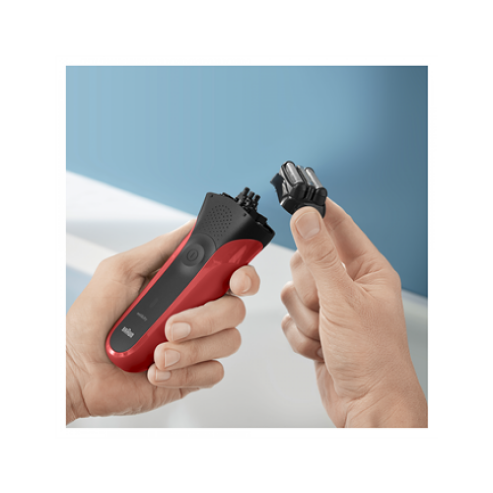 Braun , Series 3 Shaver , 300s , NiMH , Red