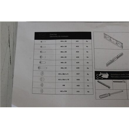 SALE OUT. , EDBAK , Wall mount , 40-75 , Maximum weight (capacity) 80 kg , DAMAGED PACKAGING, USED, MISSING SCREWS , Black