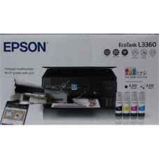SALE OUT. Epson EcoTank L3360 Multifunctional Printer , SALE OUT. , Epson EcoTank , L3360 , Inkjet , Colour , Multifuction Printer , A4 , Wi-Fi , Black , DAMAGED PACKAGING