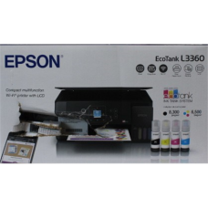 SALE OUT. Epson EcoTank L3360 Multifunctional Printer , SALE OUT. , Epson EcoTank , L3360 , Inkjet , Colour , Multifuction Printer , A4 , Wi-Fi , Black , DAMAGED PACKAGING