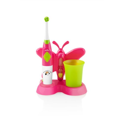 ETA , Toothbrush with water cup and holder , Sonetic ETA129490070 , Battery operated , For kids , Number of brush heads included 2 , Number of teeth brushing modes 2 , Pink