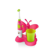 ETA , Toothbrush with water cup and holder , Sonetic ETA129490070 , Battery operated , For kids , Number of brush heads included 2 , Number of teeth brushing modes 2 , Pink