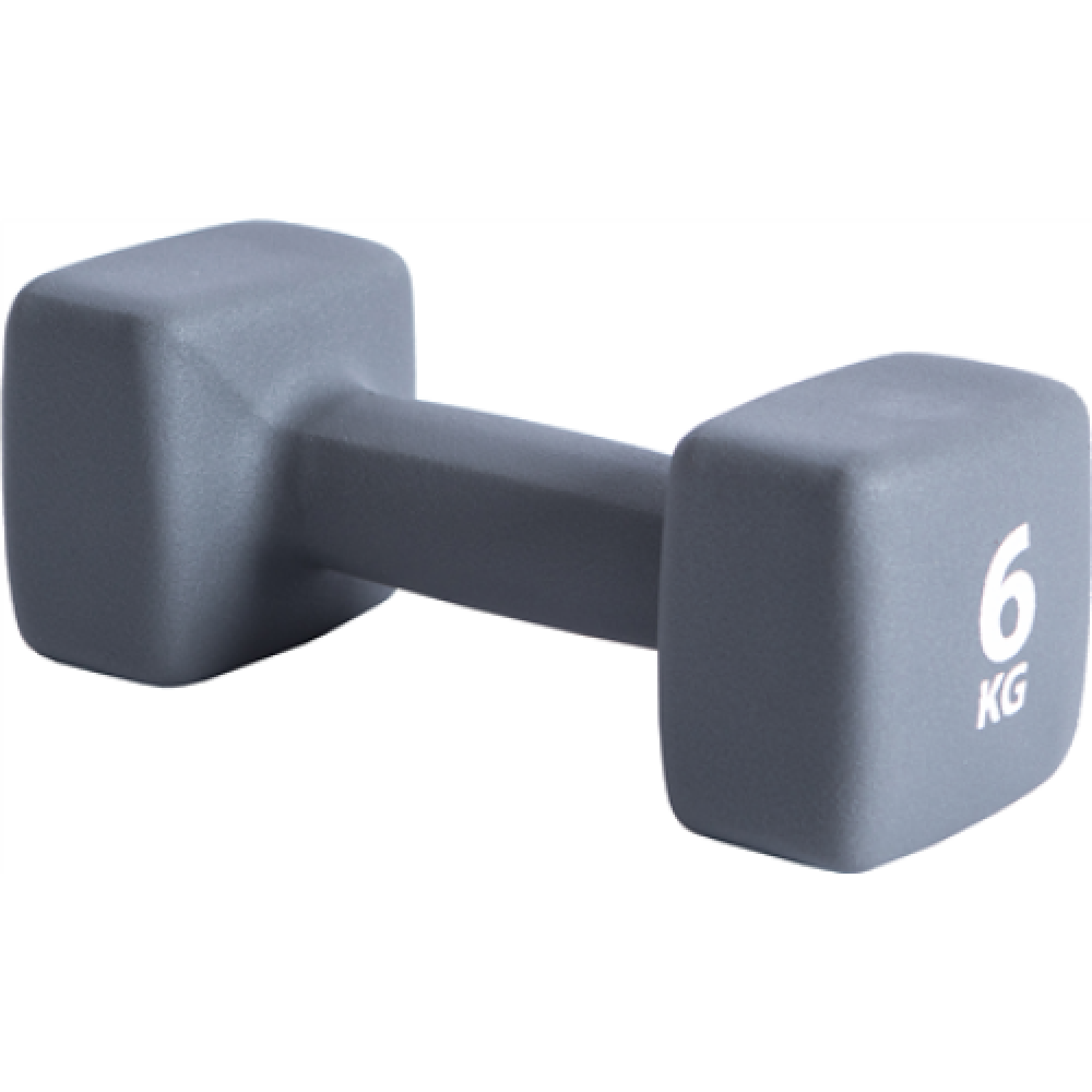 Pure2Improve P2I201440 Dumbbells, 1 pcs, 6 kg, Grey, Neoprene