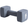 Pure2Improve P2I201440 Dumbbells, 1 pcs, 6 kg, Grey, Neoprene