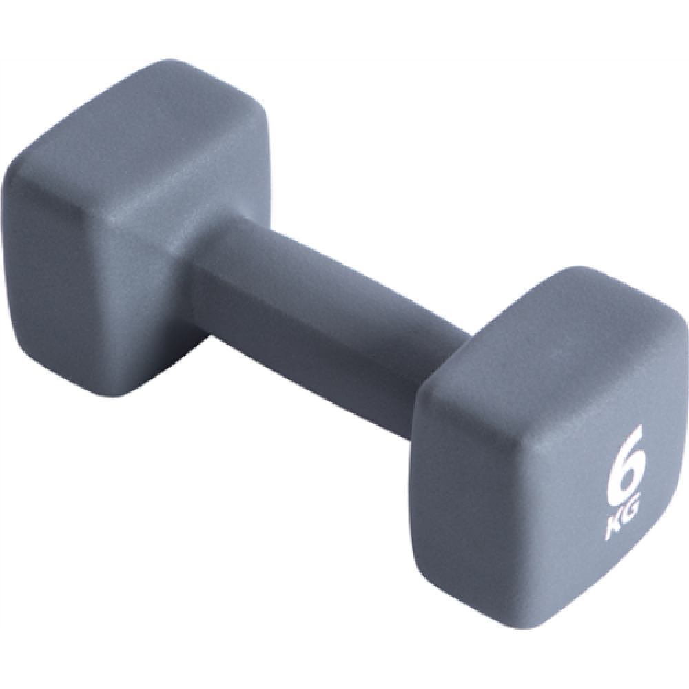 Pure2Improve P2I201440 Dumbbells, 1 pcs, 6 kg, Grey, Neoprene
