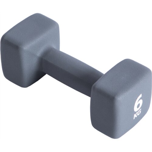 Pure2Improve P2I201440 Dumbbells, 1 pcs, 6 kg, Grey, Neoprene