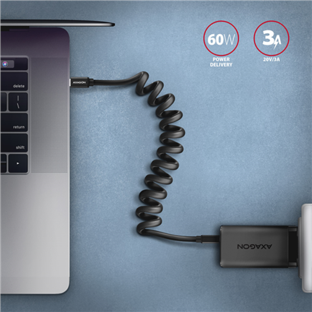 AXAGON Data and charging cable, 1.1 m , BUCM-CM20TB , USB Type C to USB Type C