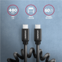 AXAGON Data and charging cable, 1.1 m , BUCM-CM20TB , USB Type C to USB Type C