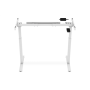 Desk frame , 71.5 - 121.5 cm , Maximum load weight 70 kg , White