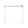 Desk frame , 71.5 - 121.5 cm , Maximum load weight 70 kg , White