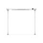 Desk frame , 71.5 - 121.5 cm , Maximum load weight 70 kg , White