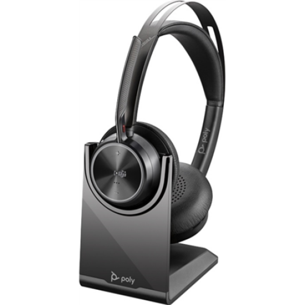 Poly Voyager Focus 2 UC - headset - with charging stand Poly , Headset + Charge Stand , Voyager Focus 2 UC,VFOCUS2-M C , On-Ear , Bluetooth , USB Type-A , Wireless