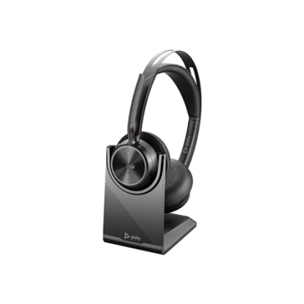 Poly Voyager Focus 2 UC - headset - with charging stand Poly , Headset + Charge Stand , Voyager Focus 2 UC,VFOCUS2-M C , On-Ear , Bluetooth , USB Type-A , Wireless