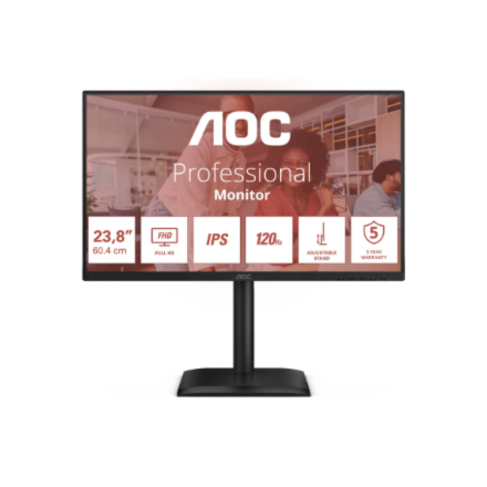 AOC 24E4U , 23.8 , IPS , FHD , 16:9 , 120 Hz , 4 ms , 1920 x 1080 pixels , 300 cd/m²