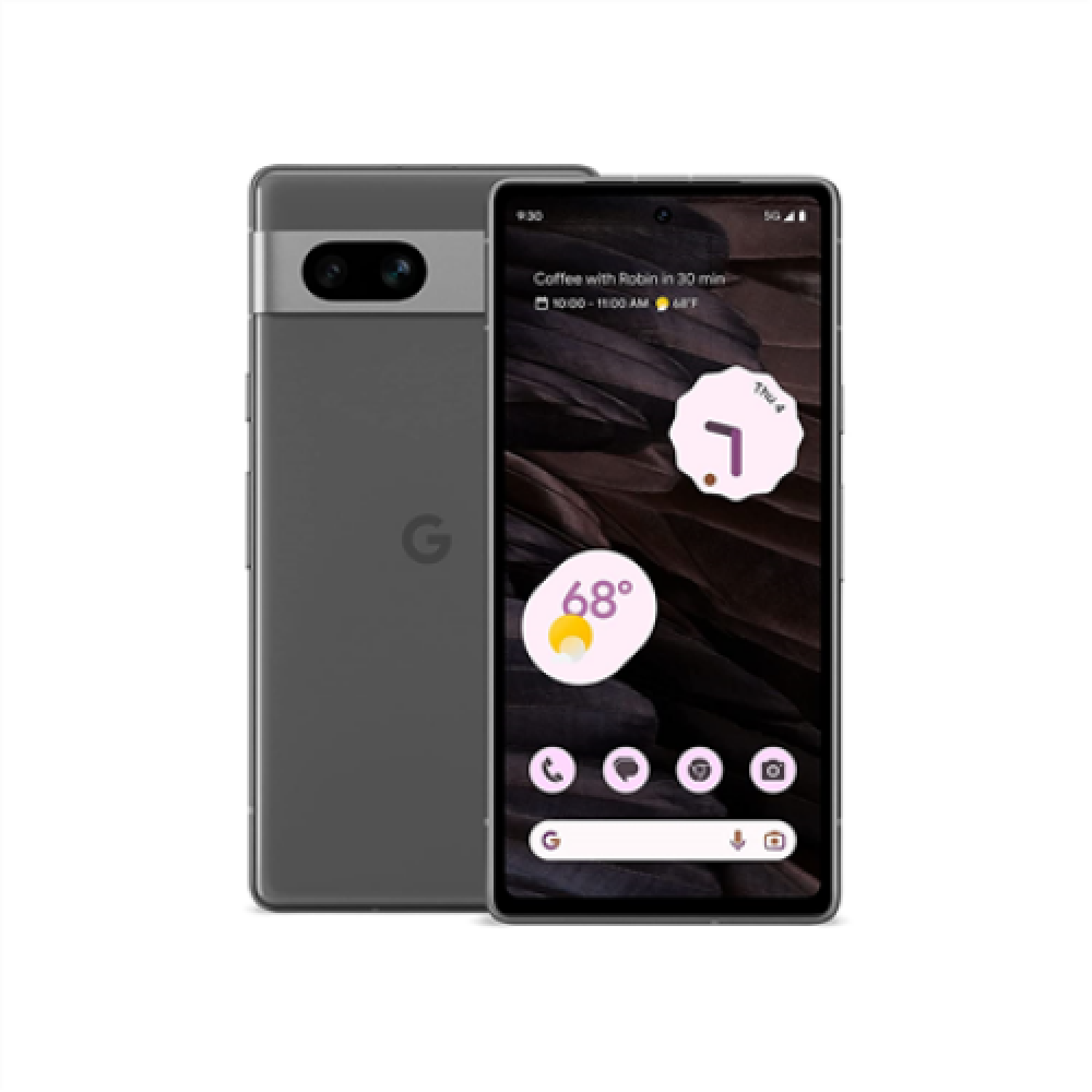 google , Pixel , 7a , Charcoal , 6.1 , OLED , Google Tensor G2 (5 nm) , Internal RAM 8 GB , 128 GB , Single SIM , Nano-SIM , 3G , 4G , 5G , Main camera 64+13 MP , Secondary camera 13 MP , Android , 13 , 4385 mAh